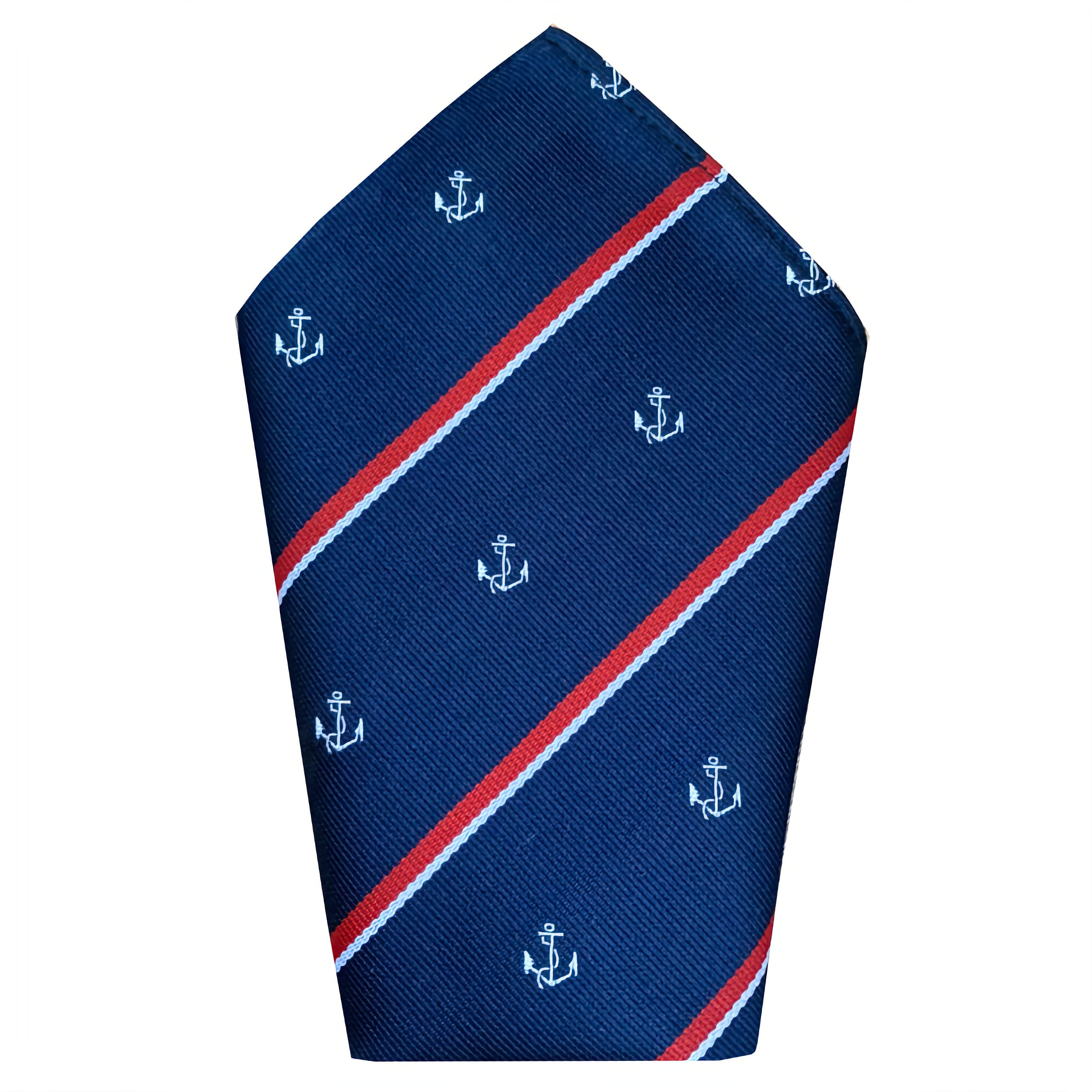 Royal Navy (with Anchor) (RN-Anchor) Regimental 8 inch Hanky Pocket Square